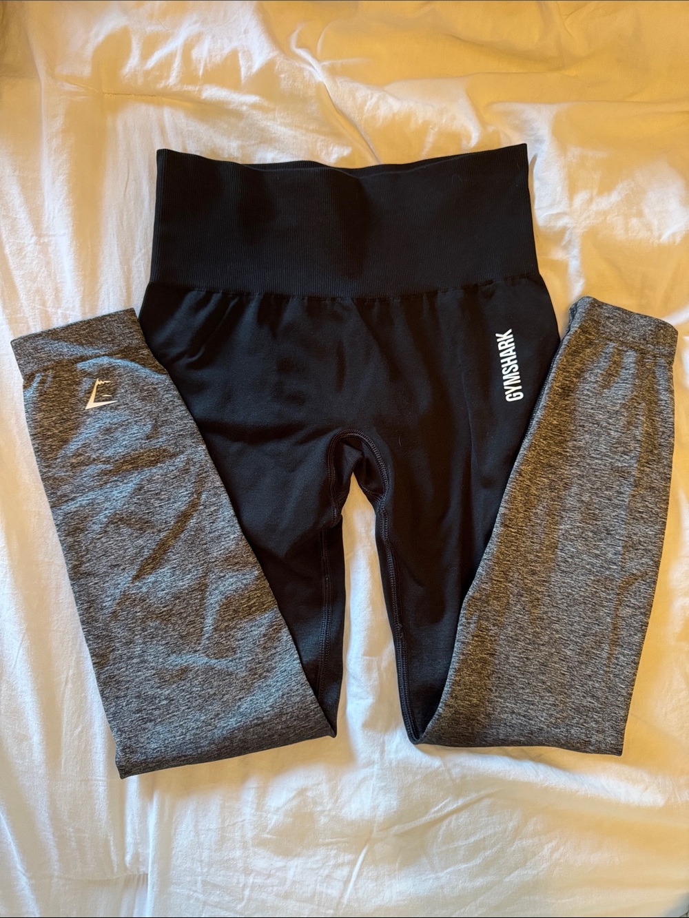Gymshark Black and Grey Ombré Leggings